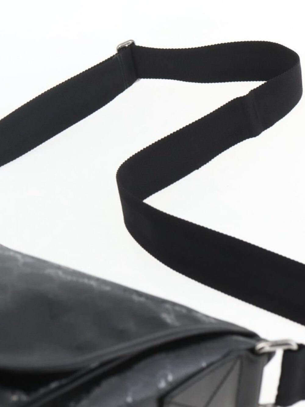 Authentic GUCCI GG implementation Bag Coated Canvas Black Silver 201725 - Picture 15 of 16